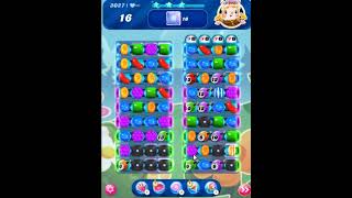Candy Crush Saga Level 3027 Get Sugar Stars, 21 Moves Completed