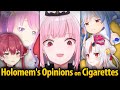 You might be hated by oshi reactions to cigarettes  hololiveclipenglish sub 