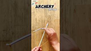 How to make a paper bow and arrow that can be shot origami easy👍 #vvvreview #origami #diy