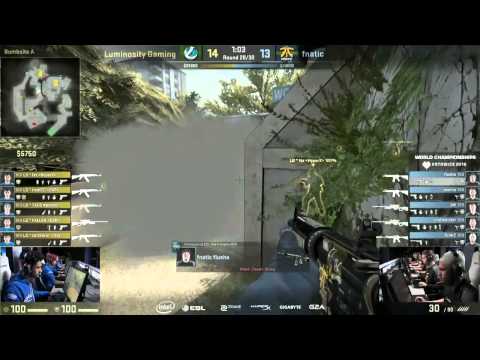 Flusha (Fnatic) slow mode aimlock.  IEM Katowice 2016 Grand Final. VAC VAC VAC