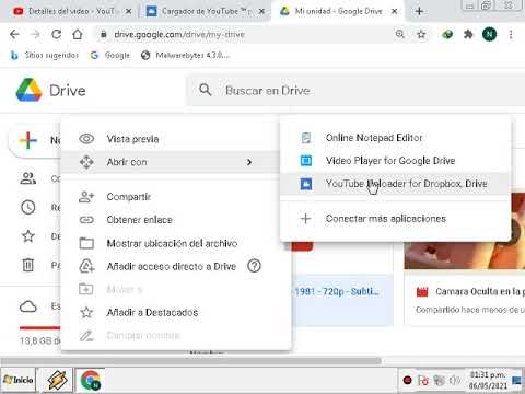 YouTube Uploader for Dropbox Google Drive PLUGIN CHROME 2021 Sube a Youtube desde Google Drive