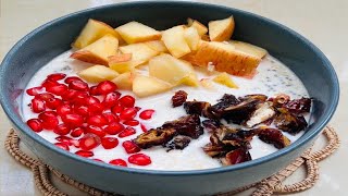 Weight loss healthy breakfast || oats , chia and fruits ytshorts delicious recipe viral