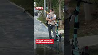 İstanbulda Fırtına Etkisini Göstermeye Başladı