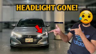 ELANTRA KI HEADLIGHT KHARAB 😢 | 2.5 LAKH LOSS?😭