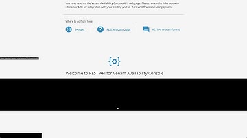 Veeam VCSP RESTful APIs 101 October 2019