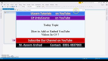 How to Add or Embed YouTube Videos In C#