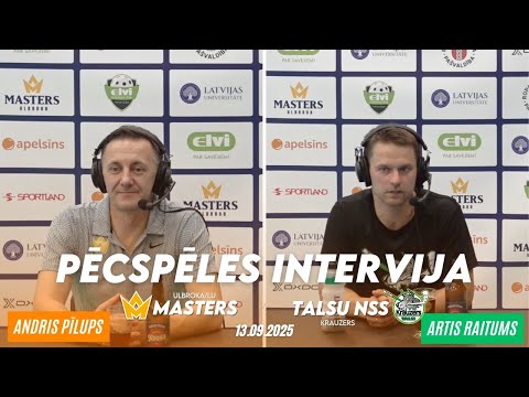 Elvi florbola līga vīriešiem: Masters Ulbroka/LU - Talsu NSS/Krauzes | Pēcspēles intervija video sīktēls