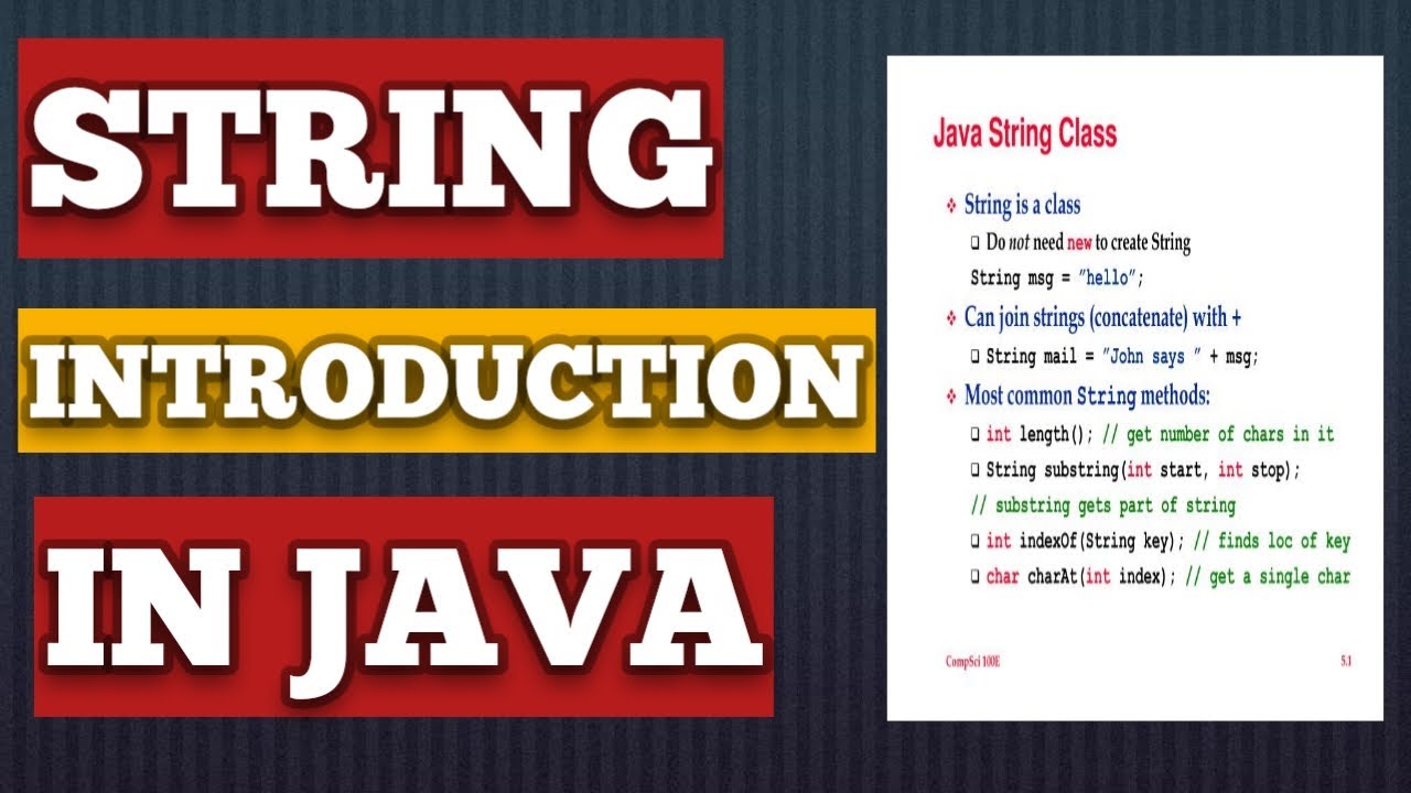 String in Java | Java String | How to use String in Java | Java Full ...