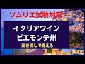 【ソムリエ試験対策】ピエモンテ州　イタリアワイン
