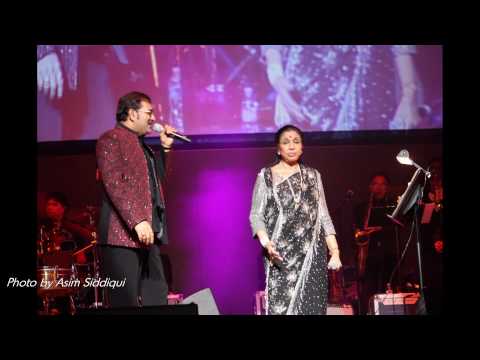 Asha Bhosle and Sudesh Bhosle