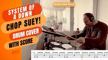 Chop Suey! - Drum cover with sheet music - System Of A Down