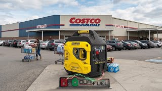My thought process Champion 4000W Dual Fuel Electric Start Inverter Generator Costco canada 201567