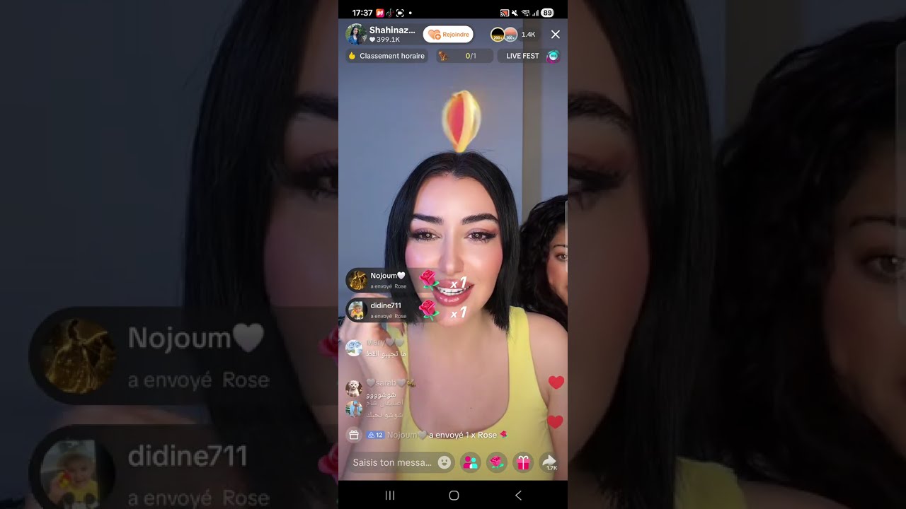 لايف شاهيناز الجزائرية ترد على المنتقدين والغيورين من جمالها ونجاحاتها