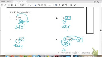 Algebra 1 Unit 6 Lesson 2