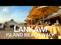 [4K] Relaxing tropical beach walk Feb' 2020. Pantai Cenang, Langkawi Island, Malaysia