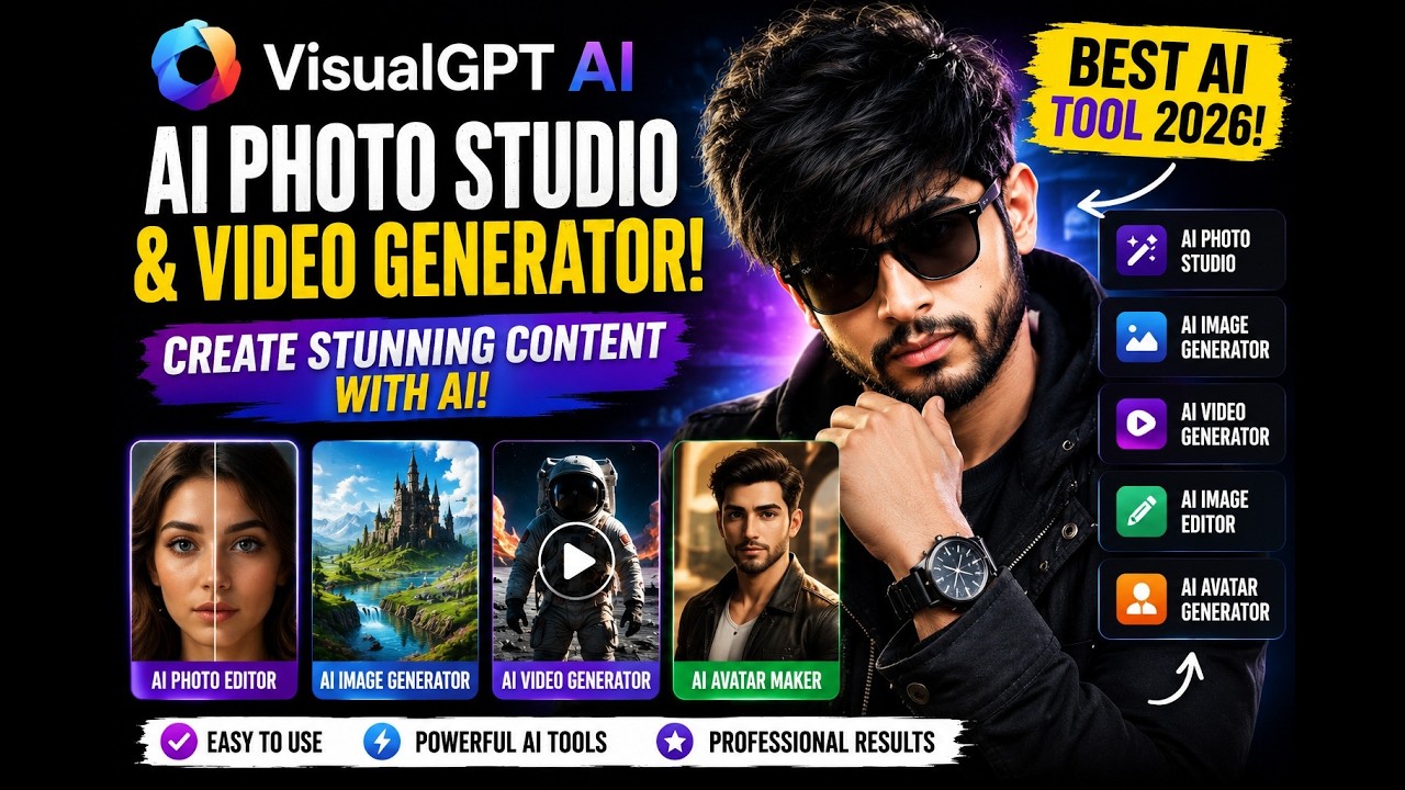 VisualGPT AI Tutorial | Create AI Photos, AI Videos & AI Avatars (2026)