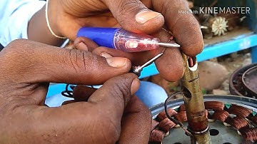 ceiling fan winding check with testing lamp || ramu electrical works||