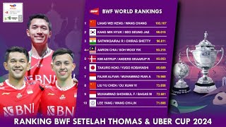 Ranking BWF Setelah Thomas \u0026 Uber Cup 2024. Ganda Putra Ada Perubahan #rankingbwf #thomasubercup2024