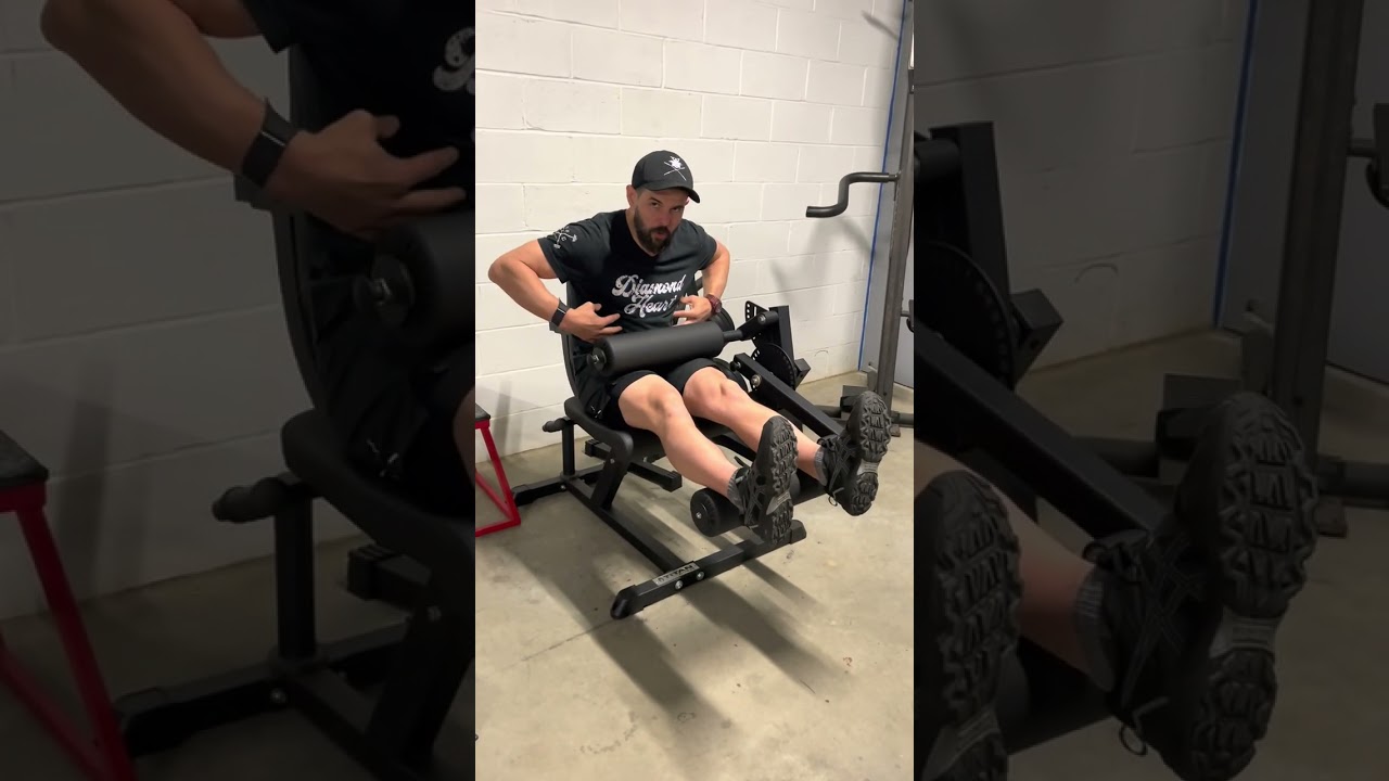 2 down 1 up seated leg curl 3010 - YouTube