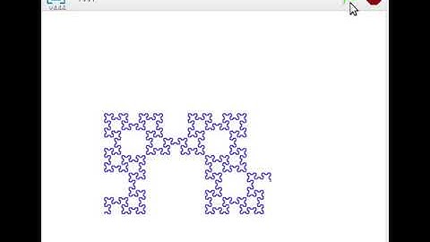 Fibonacci word fractal in Scratch