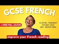 Get ready for your gcse french exam full french lesson