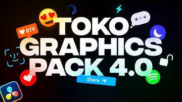 The Ultimate Graphics Pack For Davinci Resolve | Toko Graphics 4.0 | with 2250+ Elements and more...
