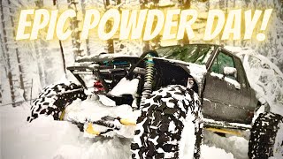 Best powder day all year!!! #snowrun #offroad #snowwheeling