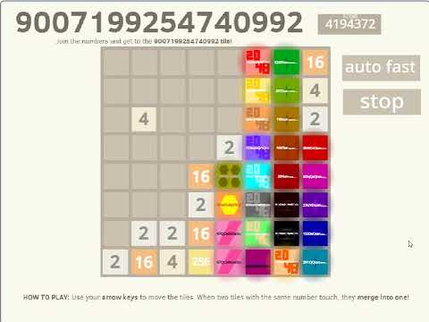 2048 8x8 (9007199254740992) Playing on iphone - part 1 