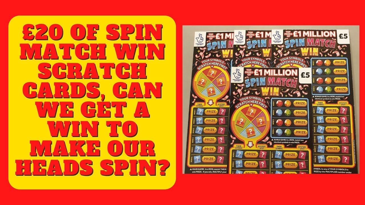 More New £5 Lottery Scratch Cards. £20 of the new Spin, Match, Win