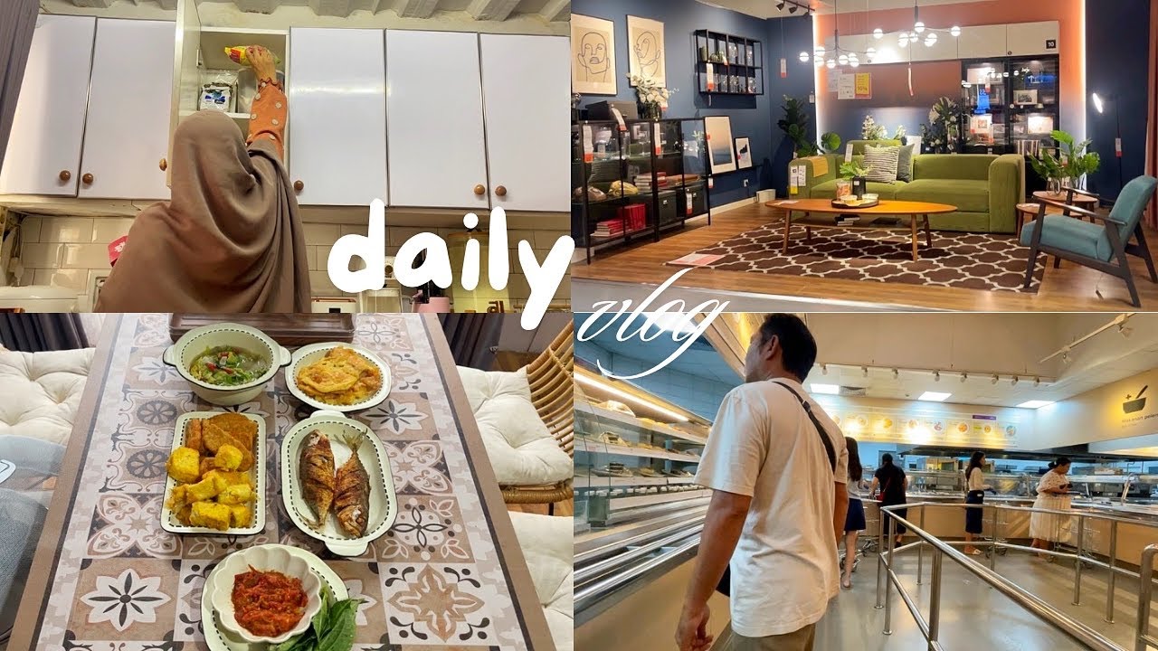 #dailyvlog RUTINITAS HARIAN IRT/MERAPIKAN BELANJAAN/MASAK MENU SIMPEL/ MAGIC SPONGE/ IKEA ALAM SUTRA