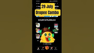 Dropee Daily Combo Today 🔥 Dropee daily combo 29 July 🔥 daily Combo card | Dropee Airdrop update