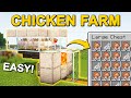 Easy automatic chicken farm in minecraft 120 tutorial