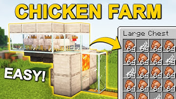 EASY Automatic Chicken Farm in Minecraft 1.21 (Tutorial)