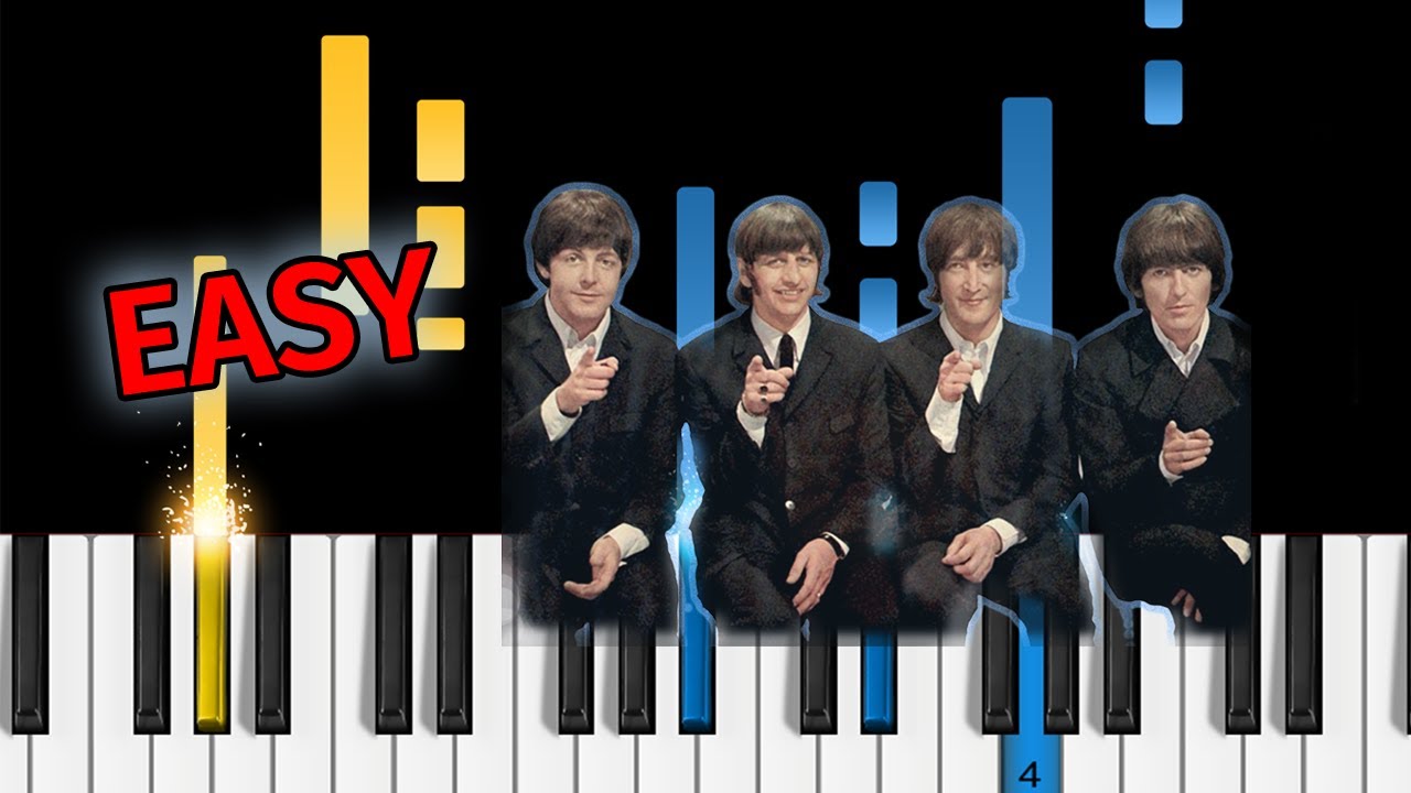 The Beatles - Don't Let Me Down - EASY Piano Tutorial