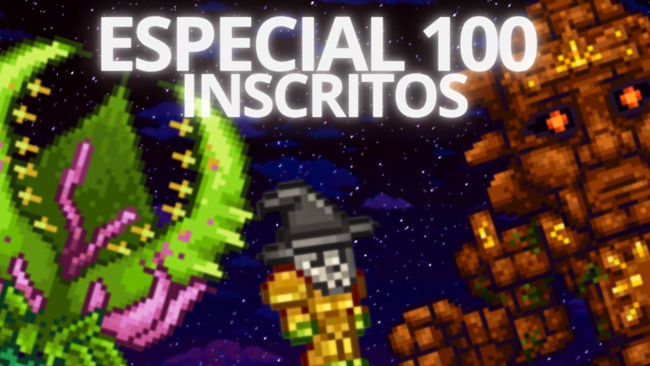 PLANTERA + GOLEM + ESPECIAL 100 INSCRITOS - Terraria MUNDO ETERNO até lançar 1.4.5 | 