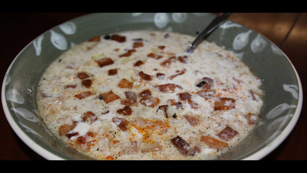 Griddle Master Video 1008 Clam Chowder made on the Griddle Top