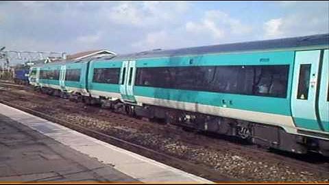 CENTRAL TRAINS& MIDLAND MAINLINE LIVERIED 170S AT GLOUCESTER2008.wmv