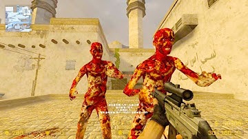 Counter Strike Source - Zombie Horde Mod Online Gameplay on Casablanca map