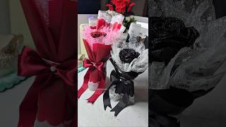 How to make Ribbon flower bouquet 💖 easy tutorial🤗💐 #artshorts
