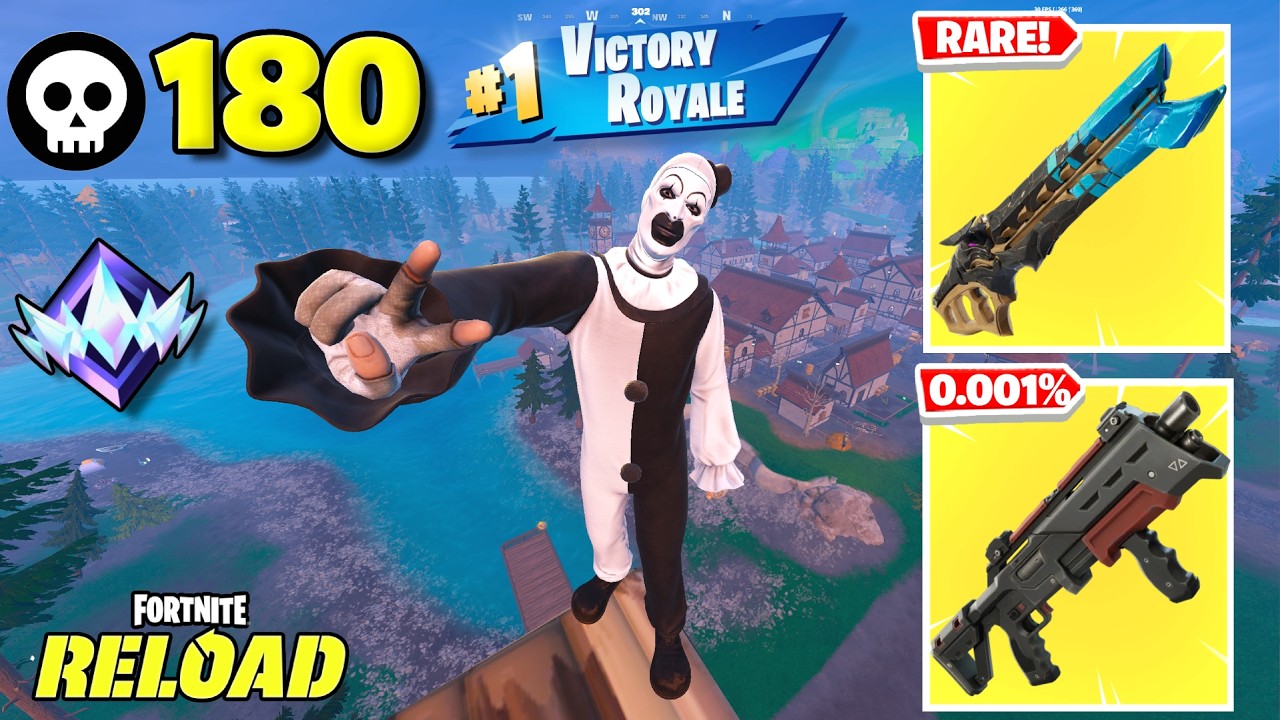 180 Elimination "RANKED RELOAD” Gameplay Wins (Fortnite Chapter 7 PS5 Controller)