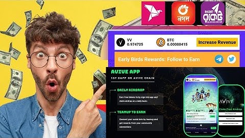 Avive Network Bitcoin Mining ⛏️ & VV token mining apps 🤑 Same as CORE project Satoshi mining ⛏️