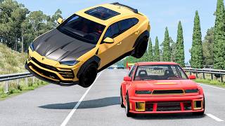 High Speed Traffic Car Crashes #178 - BeamNG Drive | CrashBoomPunk screenshot 3