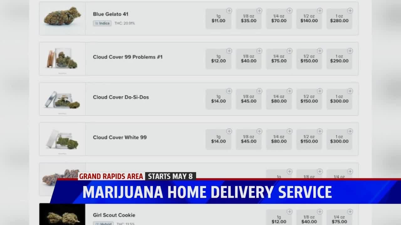 Marijuana home delivery service