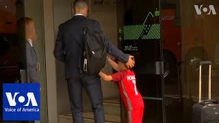 Ronaldo makes young fan's day as Portugal depart for World Cup