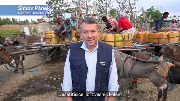 Šimon Pánek: Bez vody se nedá přežít