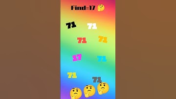 “Only 1% Can Spot 17 in71 ! 🤯👀”#EyeTestChallenge #puzzle #shorts