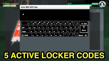 5 ACTIVE LOCKER CODES IN NBA 2K21 MY TEAM | ACTIVE LOCKER CODES
