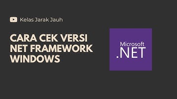 Cara Cek Versi NET Framework Windows