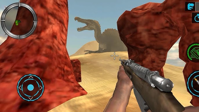 Real Jurassic Dino hunter FPS Shooting 2019: Vulcão selva dinossauro arma  tiro sobrevivência jogos batalha predador geleira raptor blackhole cidade  jangada batalha abrigo zona::Appstore for Android