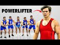 5 Bodybuilders vs 1 Powerlifter